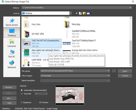 Hướng dẫn đưa hình vào trong 3DS MAX để vẽ theo
