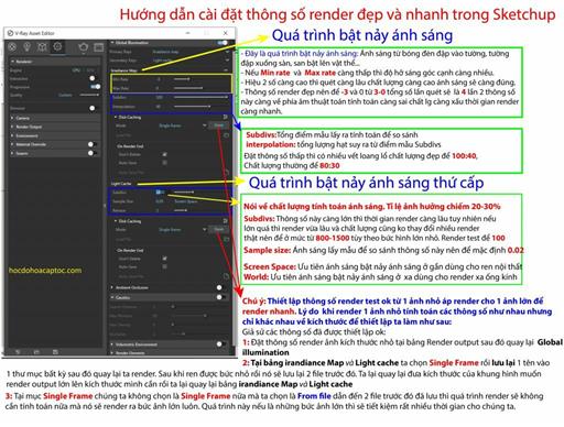 Hướng dẫn cài đặt thông số render nhanh đẹp trong Vray 3.6 Hướng dẫn cài đặt thông số render nhanh đẹp trong Vray 3.6