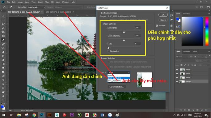 Hướng dẫn ghép ảnh trong photoshop