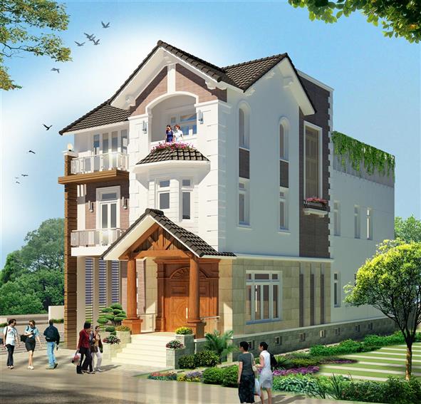 Chia sẻ file thiết kế nhà bằng autocad P2