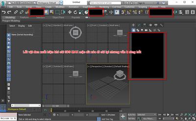 3DS MAX lỗi vệt đen