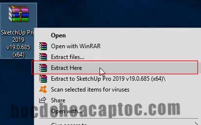 Hướng dẫn cài đặt Sketchup 2019