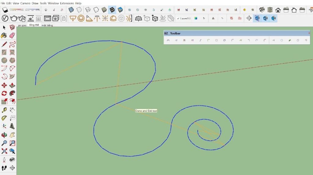 Hướng dẫn sử dụng plugin PLUGIN BZ TOOL BAR trong sketchup