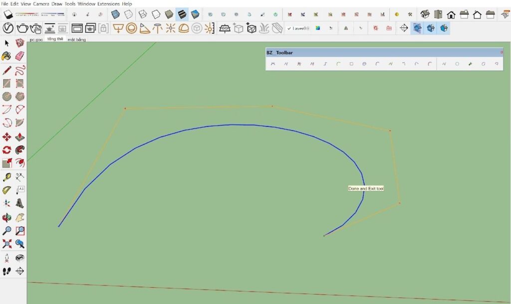 Hướng dẫn sử dụng plugin PLUGIN BZ TOOL BAR trong sketchup