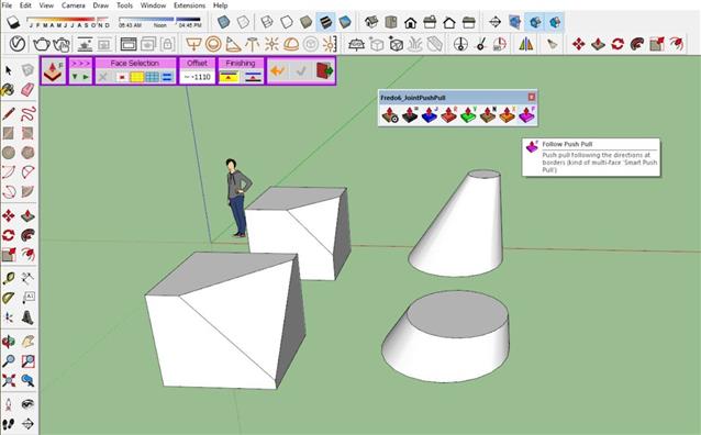 Hướng dẫn sử dụng plugin FREDO 6 JOINTPUSHPULL trong sketchup