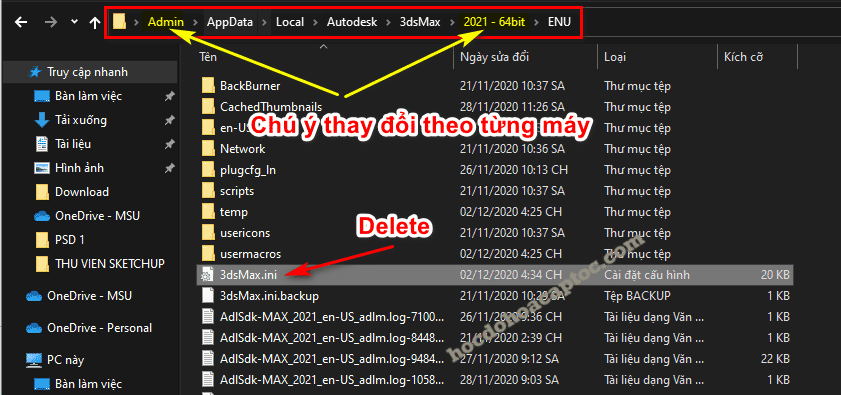 3ds max lỗi phím tắt có phím bấm được có phím không