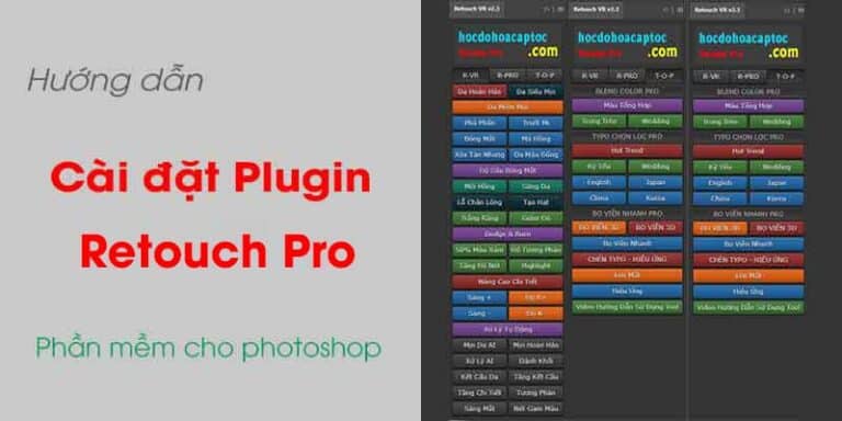 Hướng dẫn cài đặt Plugin retouch for photoshop