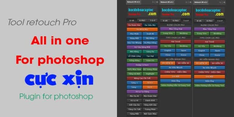 Hướng dẫn sử dụng Plugin retouch pro for photoshop