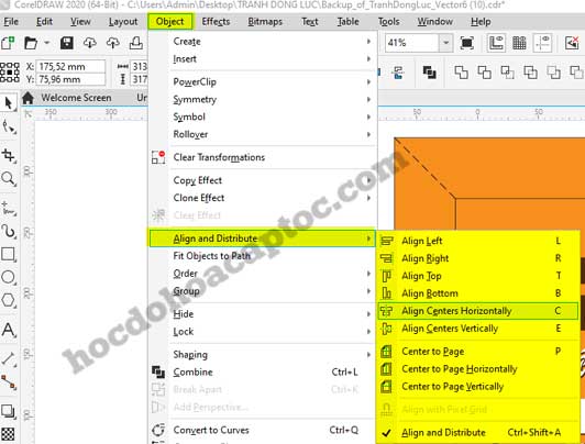 Các lệnh hay sử dụng trong CorelDRAW