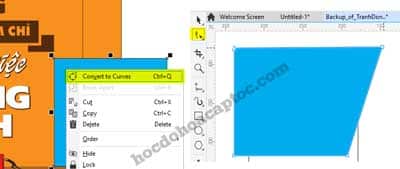 Các lệnh hay sử dụng trong CorelDRAW