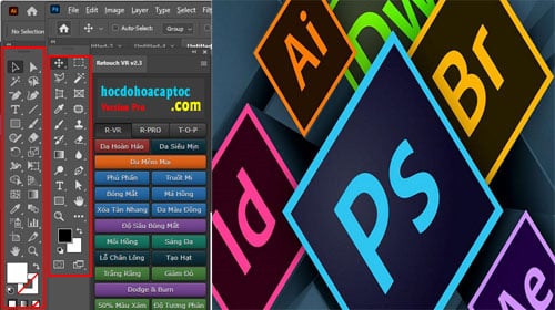 Cách lấy lại tất cả thanh công cụ phần mềm Adobe pts ai