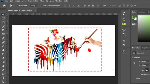Cách vẽ nét đứt trong photoshop