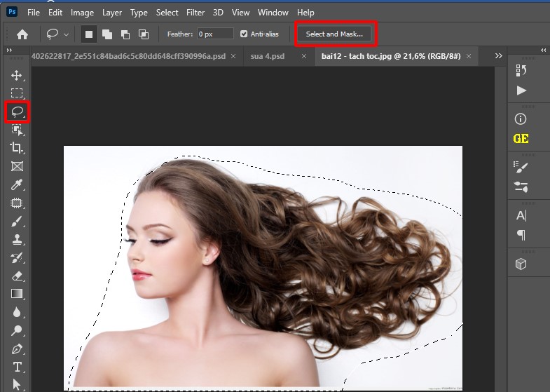 Hướng dẫn tách tóc trong photoshop hiệu quả
