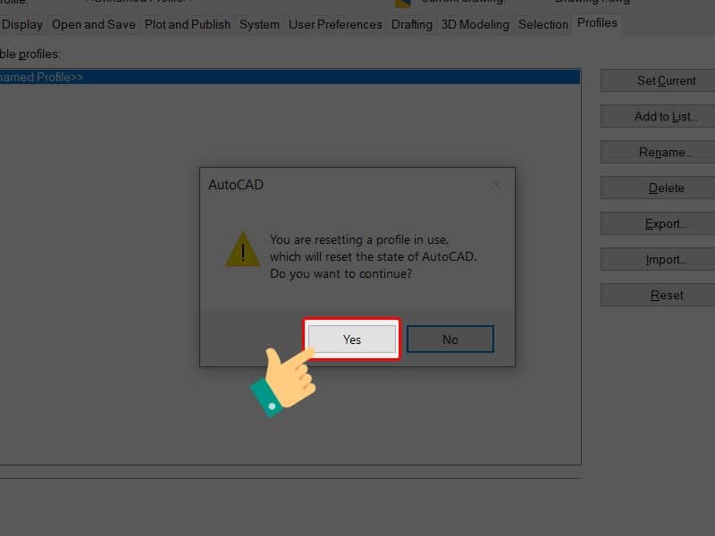Khắc phục lỗi autocad