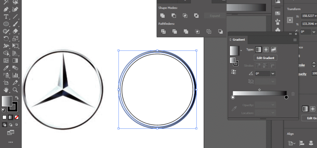 Hướng dẫn thiết kế logo MERCEDES siêu nhanh