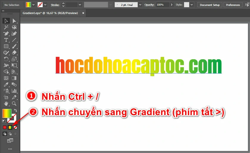 3 cách tạo chữ đẹp màu gradient trong ai