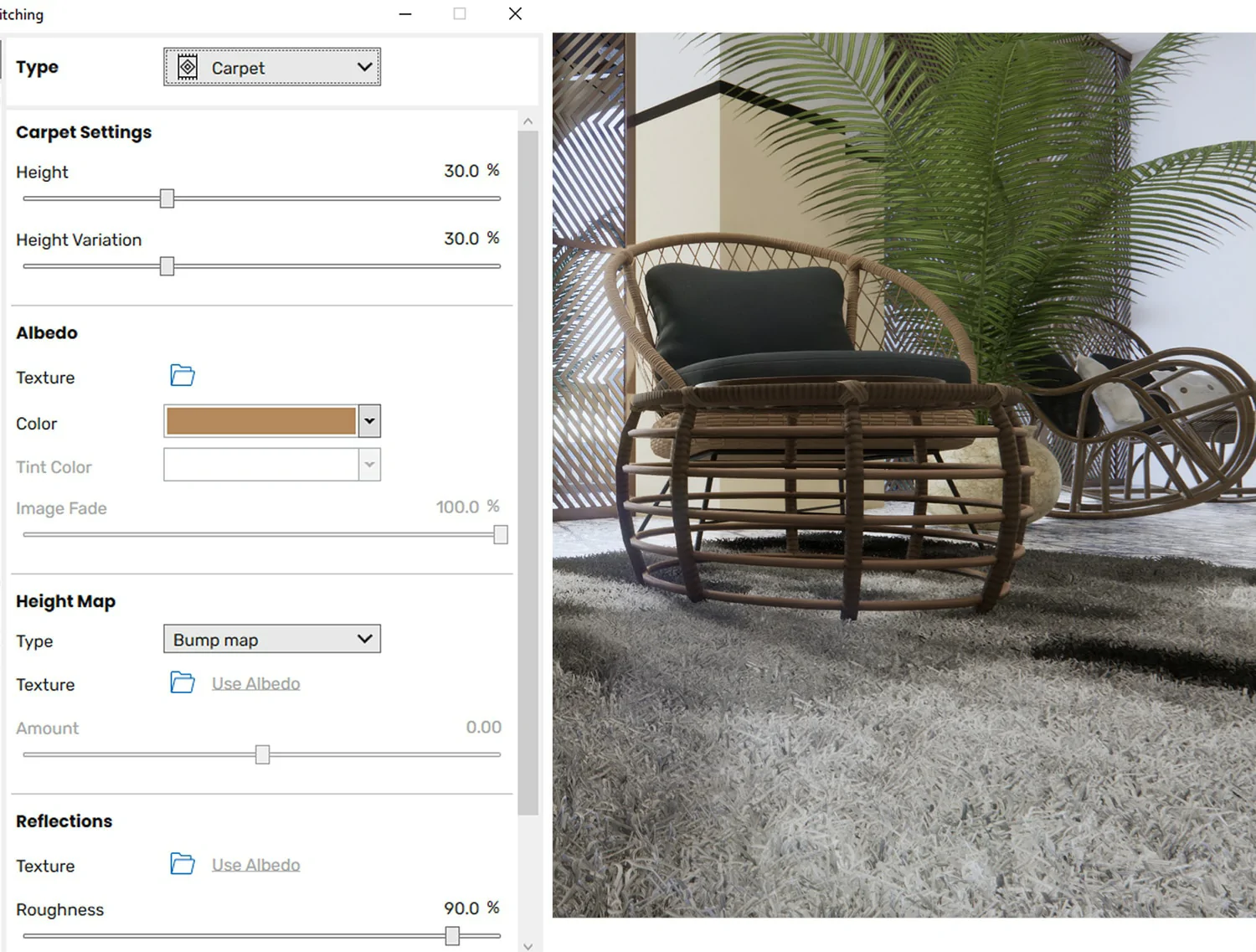 Carpet trong Enscape vật liệu Thảm, Lông Carpet trong Enscape