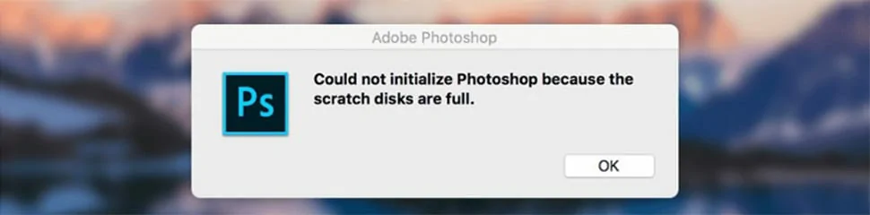 Khắc phục lỗi scratch disk are full trong photoshop Sửa 2 lỗi hay gặp nhất trong photoshop