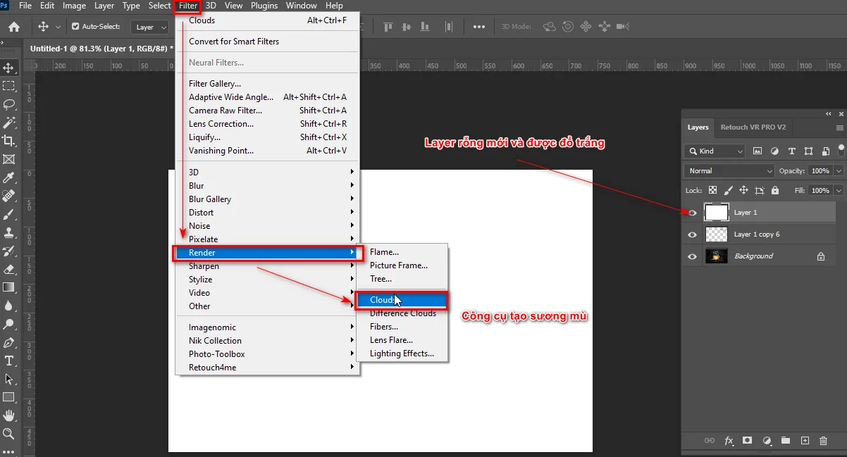Cách tạo một bức tranh đẹp trong photoshop Cách tạo một bức tranh đẹp trong photoshop