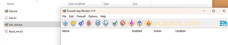 Ứng dụng chặn kết nối internet