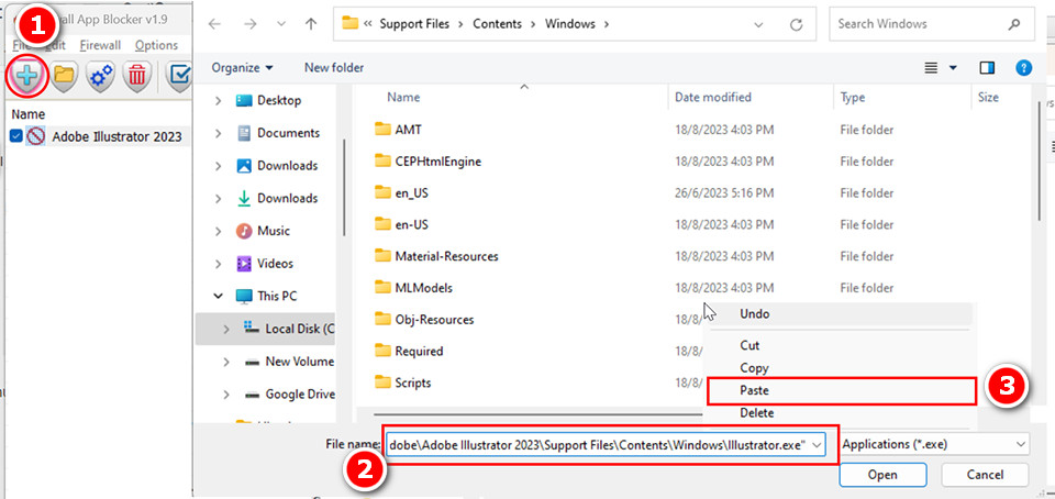 Cách thêm ứng dụng để chặn kết nối internet