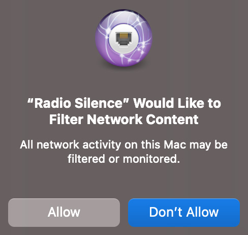 Cho phép ứng dụng chạy