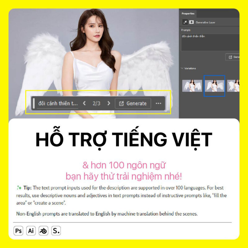 Cách sử dụng Gernerative fill trong photoshop hiệu quả