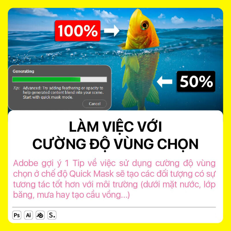 Cách sử dụng Gernerative fill trong photoshop hiệu quả