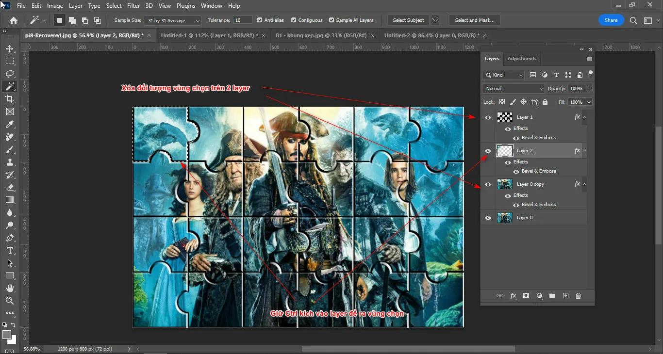 Cách tạo khung xếp trong photoshop Cách tạo khung xếp trong photoshop
