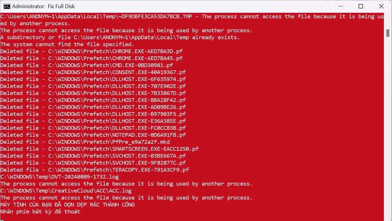 6 Cách khắc phục ổ C báo đỏ đơn giản hết ngay lập tức để tiết kiệm không gian Cách khắc phục ổ C báo đỏ